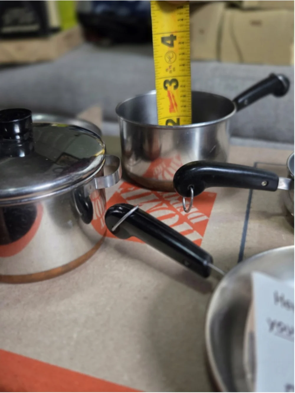 Vintage Revere Ware Miniature Copper Clad Cookware 5 Piece Lot 2 Lids